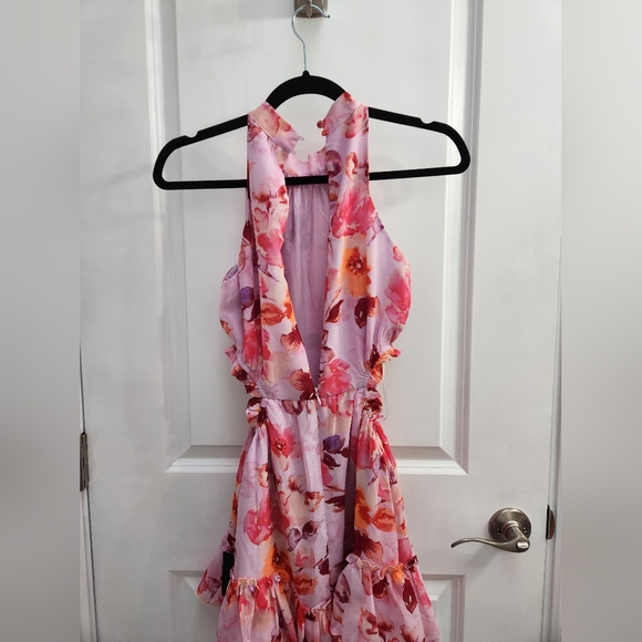 NWT Lulu's Floral Print Mini Dress - Picture 2 of 11